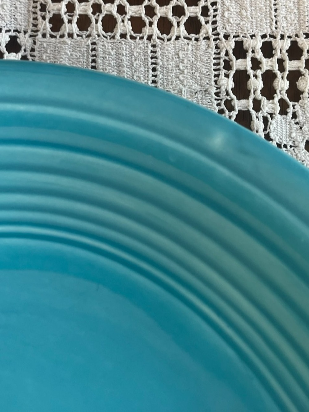 Vintage Fiestaware Original Turquoise Large Oval Serving Platter - Picture 5 of 7